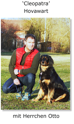 ‘Cleopatra’ Hovawart mit Herrchen Otto