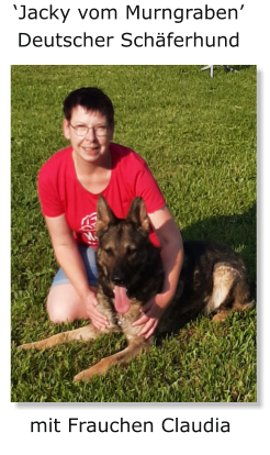 ‘Jacky vom Murngraben’ Deutscher Schäferhund mit Frauchen Claudia