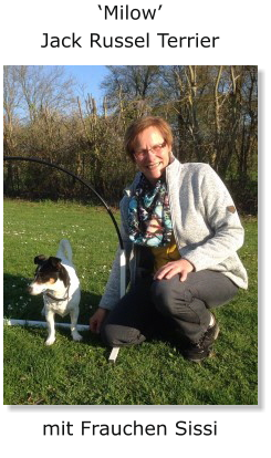 ‘Milow’ Jack Russel Terrier mit Frauchen Sissi
