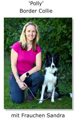 ‘Polly’ Border Collie mit Frauchen Sandra