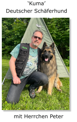 ‘Kuma’ Deutscher Schäferhund mit Herrchen Peter